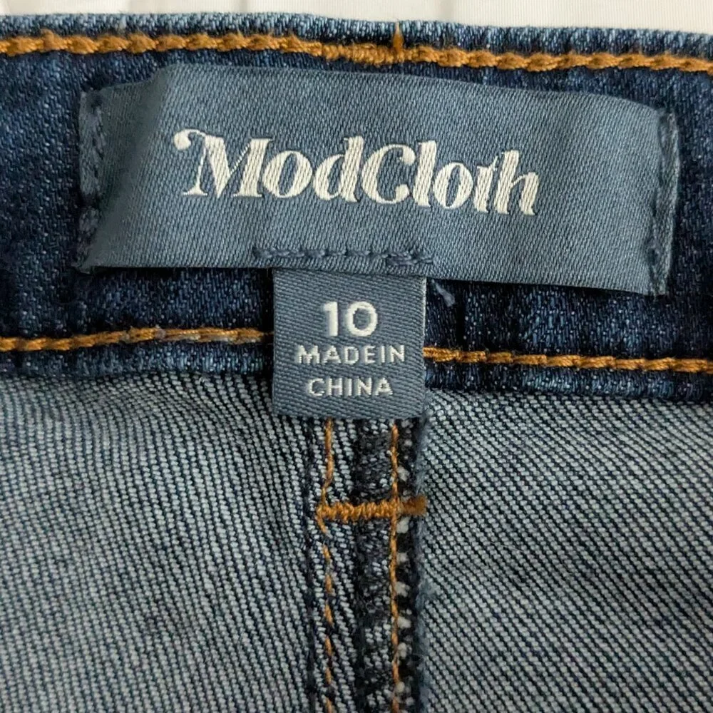 Modcloth The GRIER Wide-leg Jeans Size 10 - Picture 4 of 15